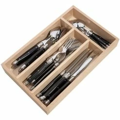 Laguiole - Debutante Cutlery Black Set 24pce