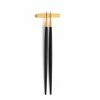 Cutipol - Goa Matte Black & 24k Gold Plate Chopstick Set With Rest 3pce -Cutipol Shop 177818 Large