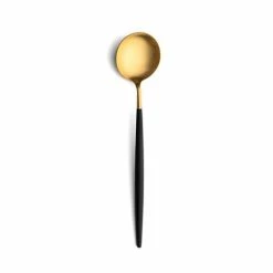 Cutipol - Goa Black/Matte Gold Serving Spoon