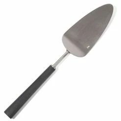 Cutipol - Ebony Black/Matte Steel Pie Server