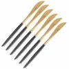 Cutipol - Goa Black/Matte Gold Steak Knife Set 6pce -Cutipol Shop 407769 Large