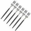 Cutipol - Goa Black/Matte Steel Pastry Fork Set 6pce -Cutipol Shop 407774 Large