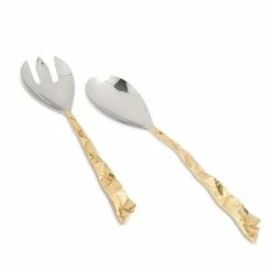 Julia Knight - Sierra Salad Serving Gold Set 2pce