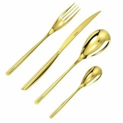 Sambonet - Bamboo PVD Flatware S/Steel Gold Set 24pcs