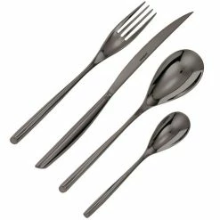 Sambonet - Bamboo PVD Flatware S/Steel Black Set 24pce