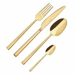 Sambonet - Rock PVD Flatware S/Steel Gold Set 24pce