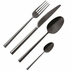 Sambonet - Rock PVD Flatware S/Steel Black Set 24pce