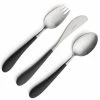Cutipol - Alice Black/Matte Steel Children's Cutlery Set 3pce -Cutipol Shop 443463 Large