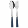 Sabre - Natura Serving Set 2pce Steel Blue 2 Sabre - Natura Serving Set 2pce Steel Blue -Cutipol Shop 447127 Large