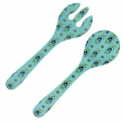 Le Cadeaux - Madrid Salad Servers Turquoise Set 2pce