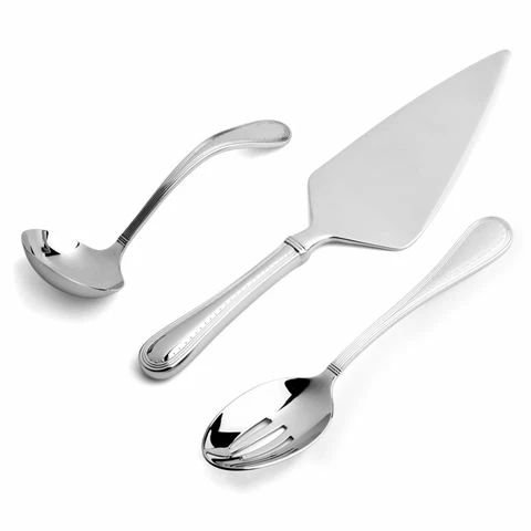 Wedgwood - Vera Wang Grosgrain Serving Set 3pce 3 Wedgwood - Vera Wang Grosgrain Serving Set 3pce