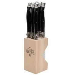 Laguiole - Debutante Steak Knife Black Set 6pce