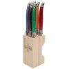 Laguiole - Debutante Steak Knife Assorted Block Set 6pc -Cutipol Shop 553728 Large
