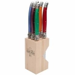 Laguiole - Debutante Steak Knife Assorted Block Set 6pc