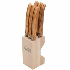 Laguiole - Debutante Steak Knife Olivewood Set 6pce