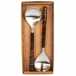 Ivory House - Tortoiseshell Salad Server Set 2pce