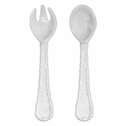 Baci Milano - White Joke Salad Server Set 2pce