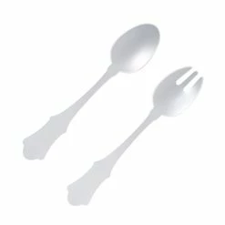 Sabre - Old Fashioned Salad Server White Set 2pce