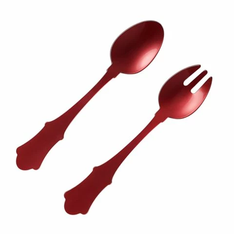 Sabre - Old Fashioned Salad Server Red Set 2pce 3 Sabre - Old Fashioned Salad Server Red Set 2pce
