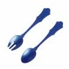 Sabre - Old Fashioned Salad Server Lapis Blue Set 2pce -Cutipol Shop 687131 Large