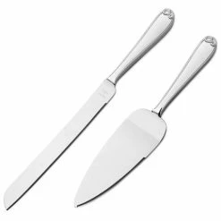 Wedgwood - Vera Wang Infinity Cake Knife & Server Set 2pce