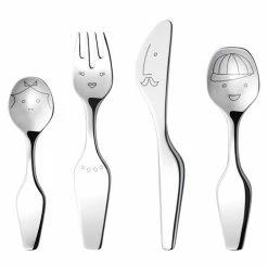 Georg Jensen - Alfredo Twist Children's Cutlery Set 4pce